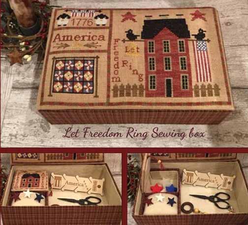 Let Freedom Ring Sewing Box